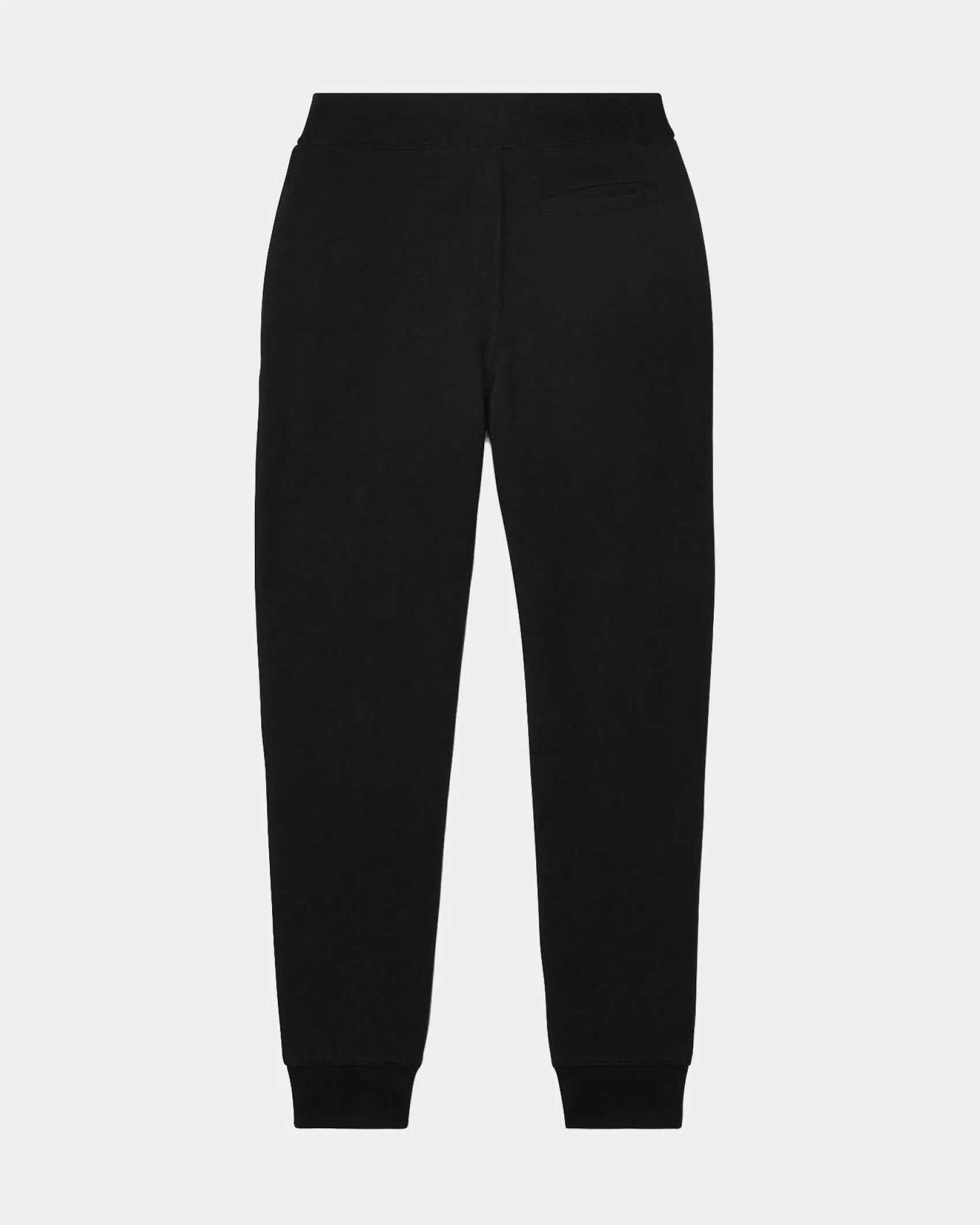 Jogger Polo Ralph Lauren in felpa di cotone nero con coulisse