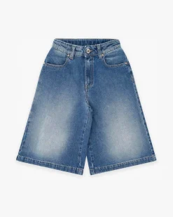Jorts Dixie lavaggio medio stone washed in puro cotone
