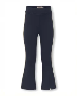 Leggins flare Kids Only blu con riga bianca