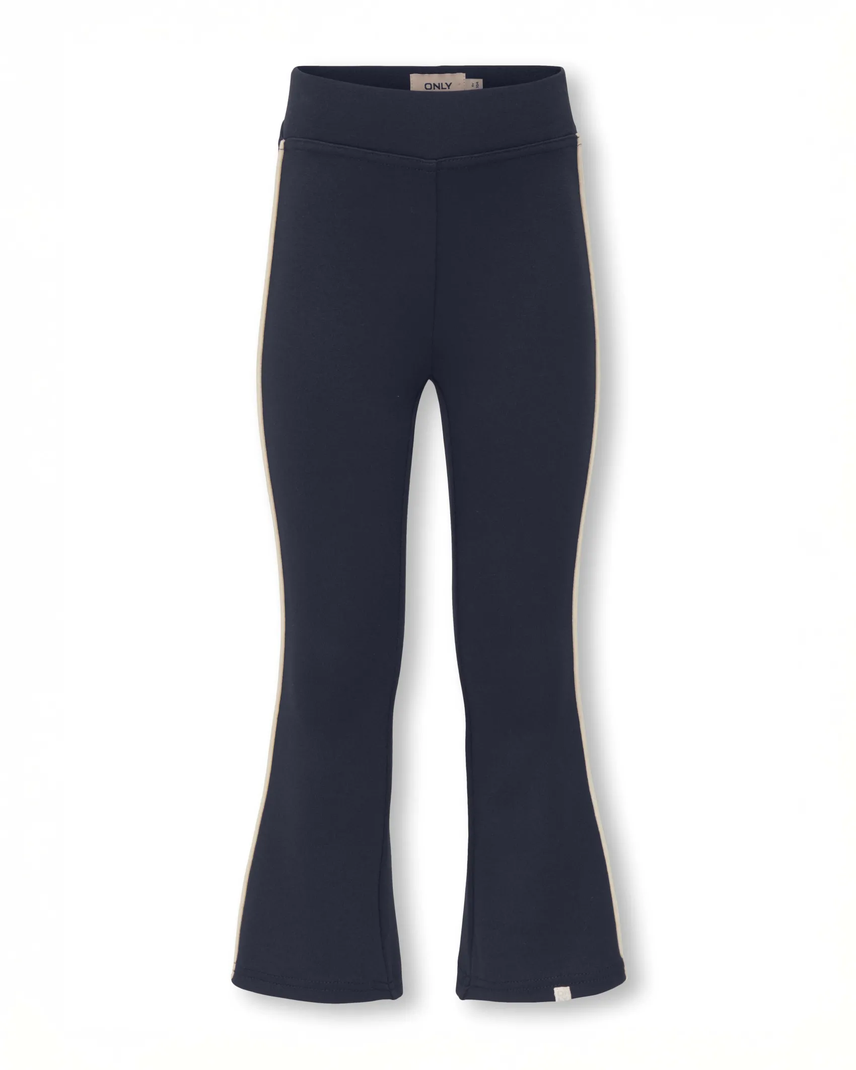 Leggins flare Kids Only blu con riga bianca