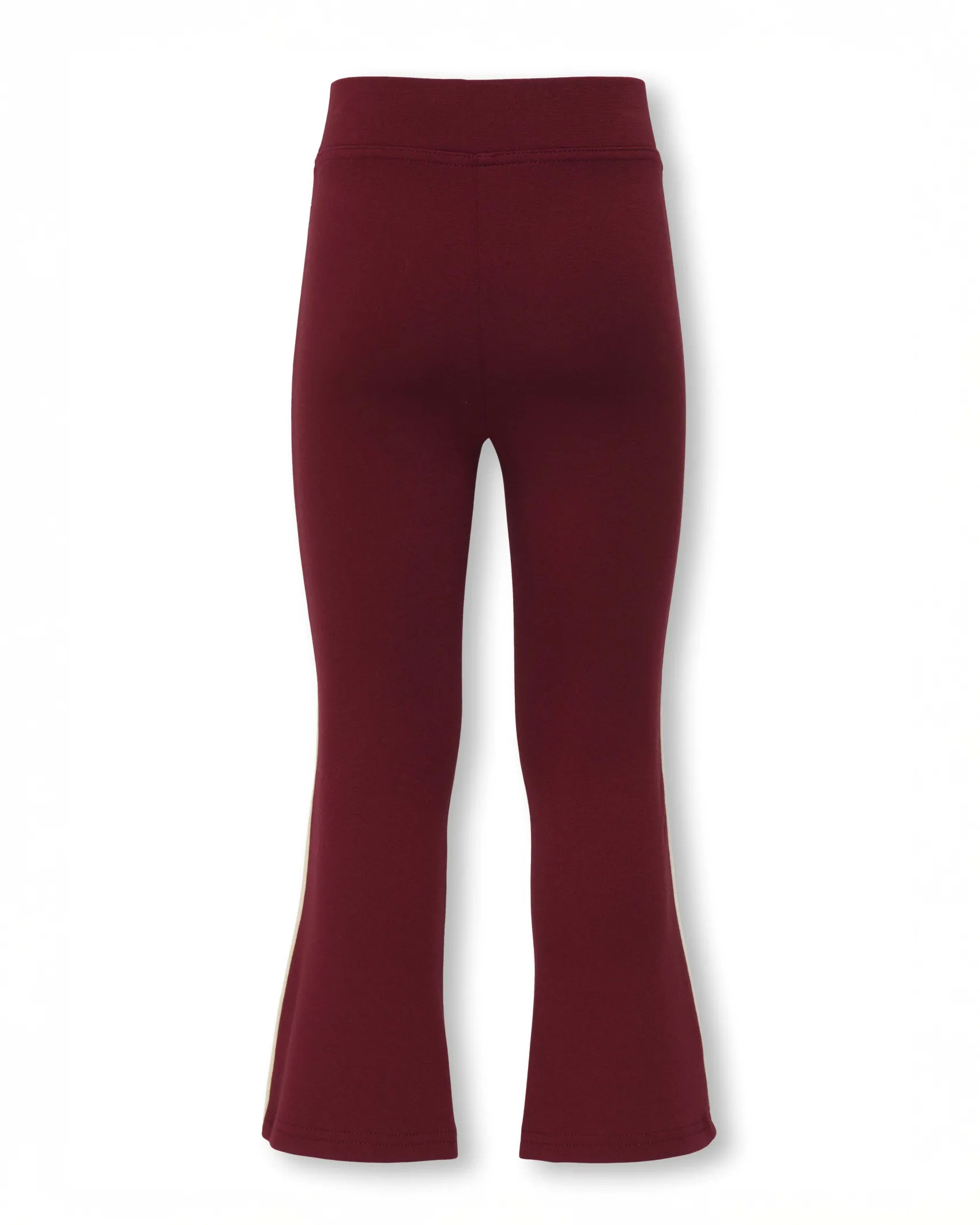 Leggins flare Kids Only bordeaux con riga bianca