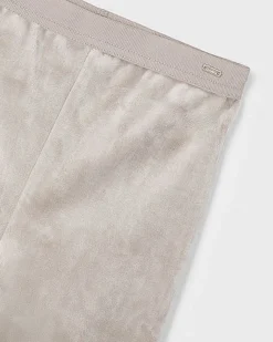 Leggins Mayoral velour stretch beige