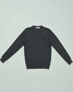 Maglia Antony Morato grigia girocollo in viscosa stretch con patch gommato sul petto 12-16 anni