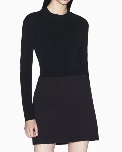 Maglia Armani Exchange nera in misto viscosa