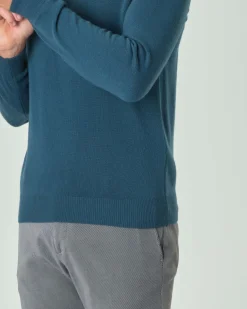 Maglia girocollo Ashki.i ottanio in misto lana e cachemire
