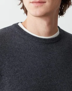 Maglia girocollo Colmar Originals grigio antracite in filato di misto lana viscosa e cachemire