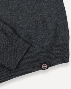 Maglia girocollo Colmar Originals grigio antracite in filato di misto lana viscosa e cachemire
