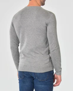 Maglia girocollo Paul Baker grigio chiaro tinta unita