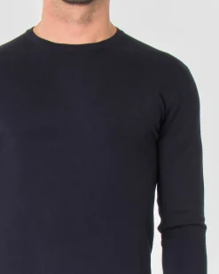 Maglia girocollo Paul Baker blu tinta unita