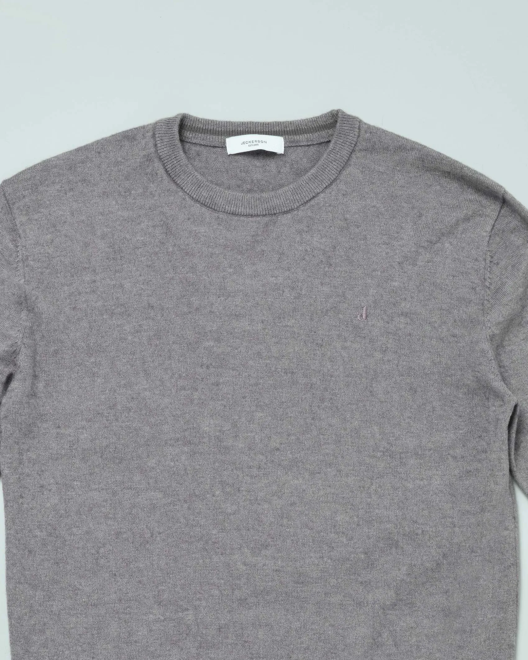Maglia Jeckerson grigia girocollo in misto lana e cotone
