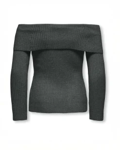 Maglia Kids Only grigia antracite con spalle scoperte