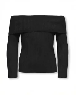 Maglia Kids Only nera con spalle scoperte