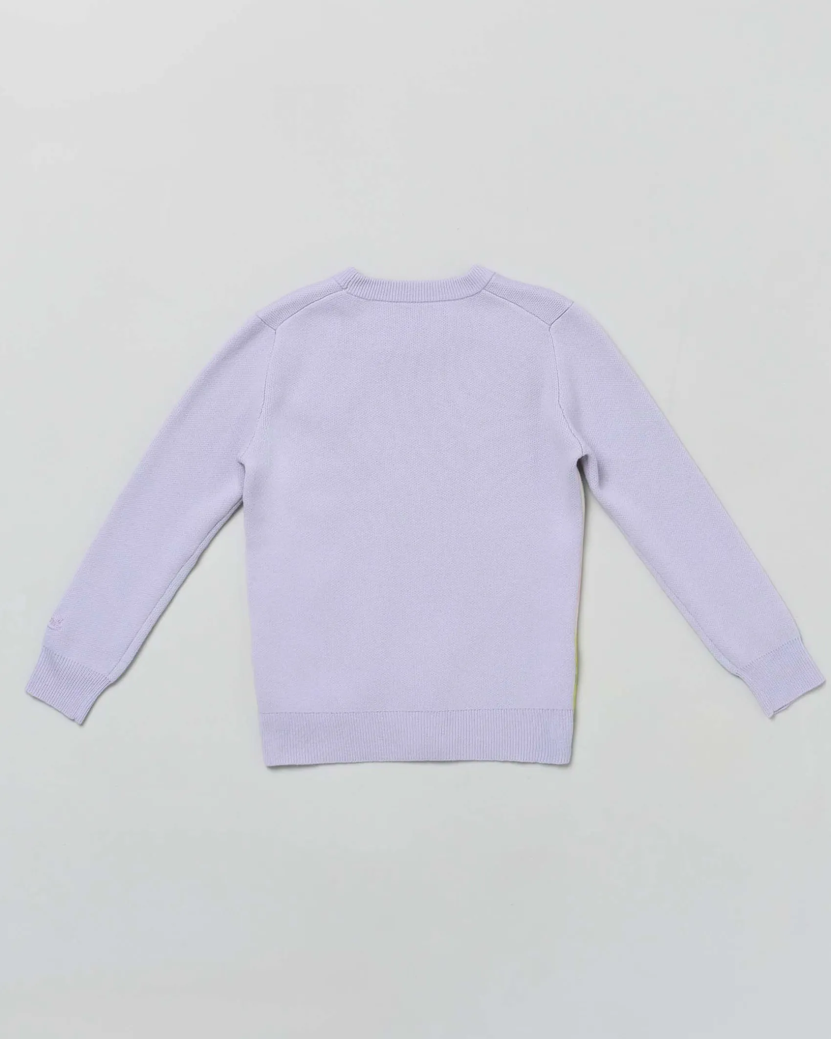 Maglia lilla MC2 Saint Barth girocollo in misto lana e cashmere con grafica bambi e scritta Little Dreamer