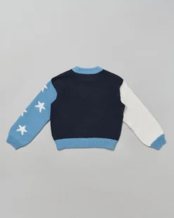 Maglia MC2 Saint Barth in misto lana di alpaca con stelle e scritta 'Star Girl'