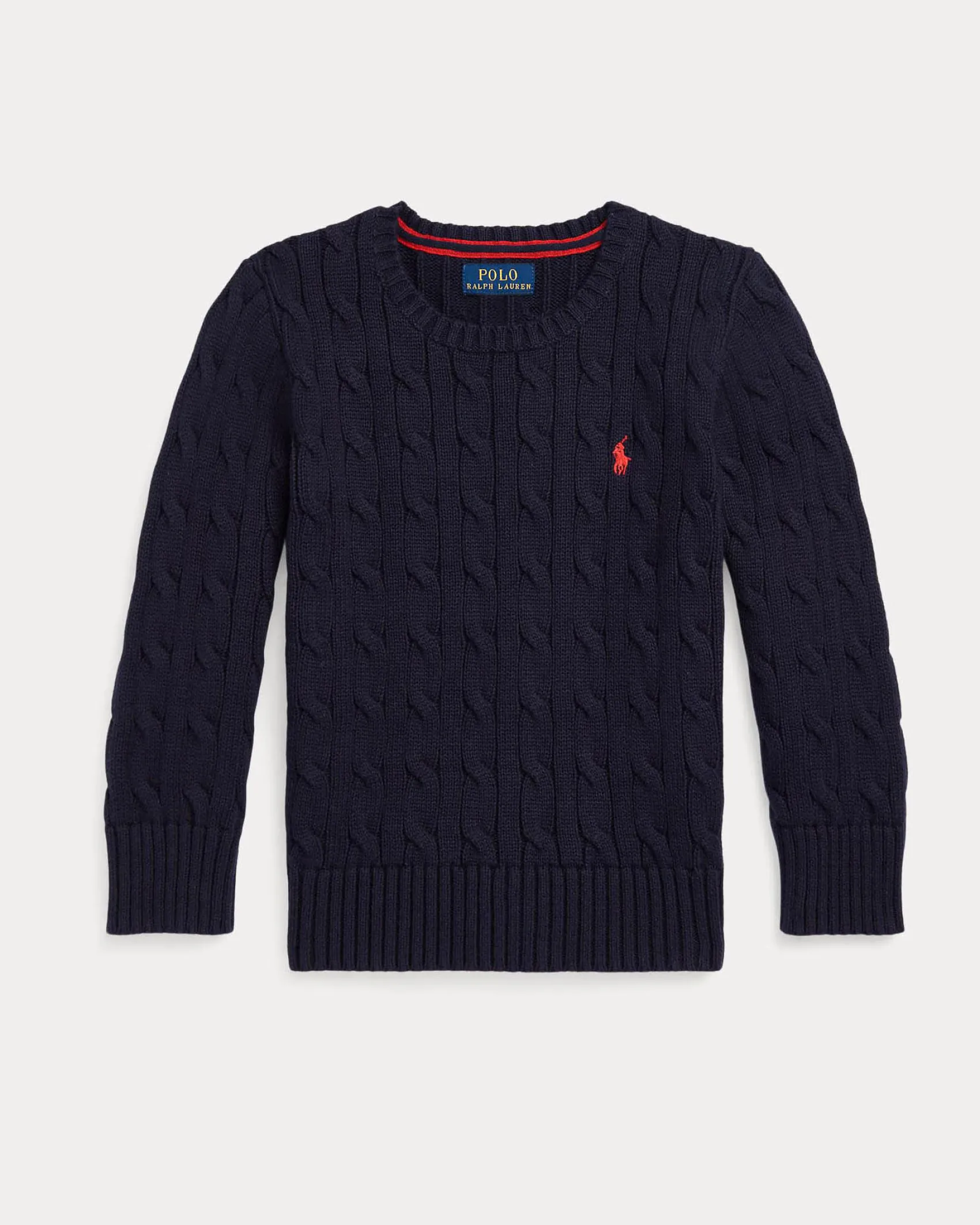 Maglia Polo Ralph Lauren blu in cotone a trecce