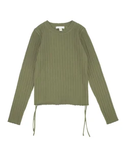 Maglia To be Too in misto viscosa e cashmere verde militare a coste
