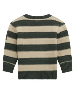 Maglioncino Guess a righe verdi e beige