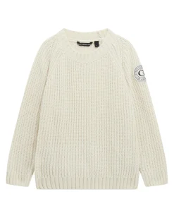 Maglioncino Guess avorio in ciniglia lavorato tricot