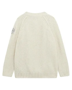 Maglioncino Guess avorio in ciniglia lavorato tricot