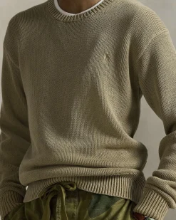 Maglione girocollo Polo Ralph Lauren beige tinto in capo