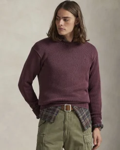 Maglione girocollo Polo Ralph Lauren bordeaux tinto in capo