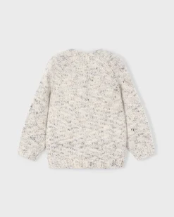 Maglione Mayoral in maglia color avorio melange