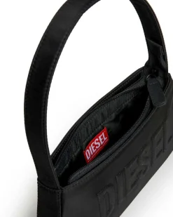 Mini borsa a spalla Diesel nera in nylon