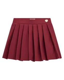 Minigonna Guess plisettata bordeaux in misto viscosa