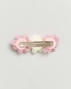 Molletta con fiori avorio e rosa antico