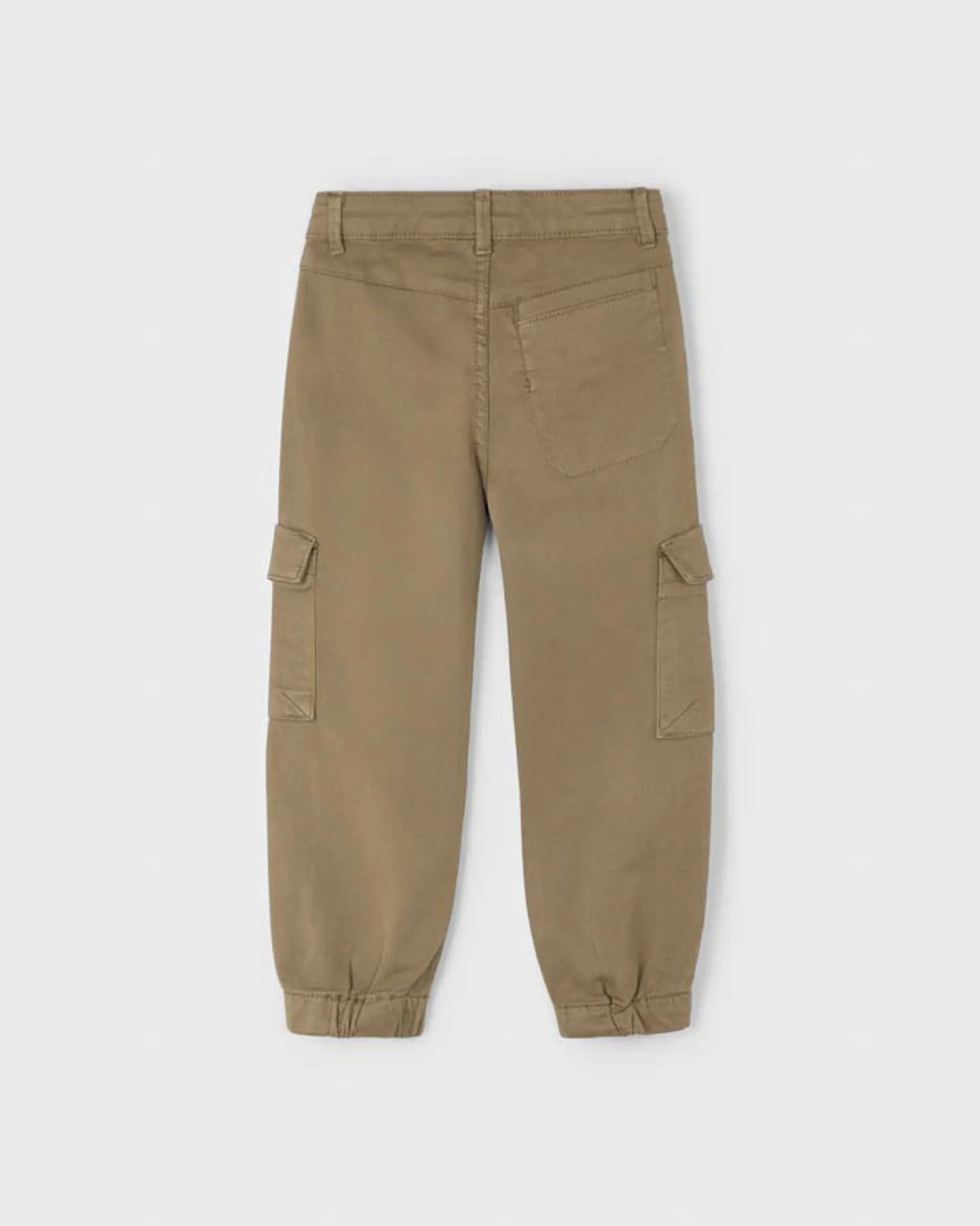 Pantalone cargo Mayoral color biscotto in cotone stretch