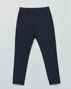 Pantalone chino blu punto milano