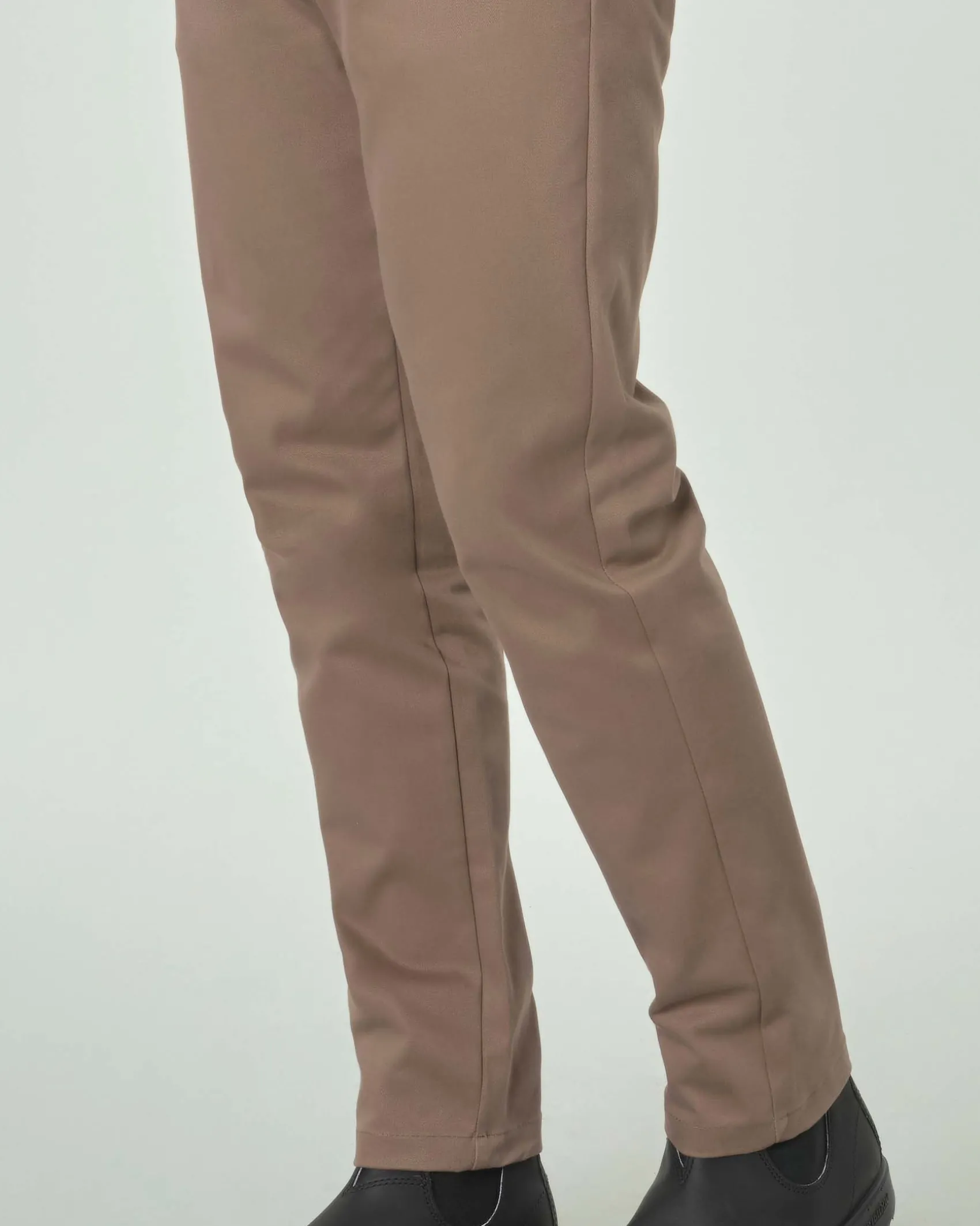 Pantalone chino My Stuff color fango in cotone stretch
