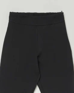 Pantalone Elsy nero flare in tessuto cady stretch