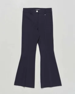 Pantalone flare Kocca blu punto milano a vita alta