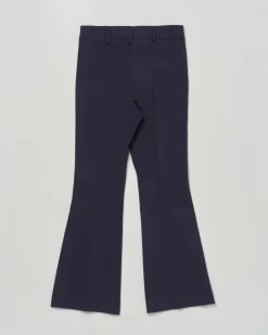 Pantalone flare Kocca blu punto milano a vita alta