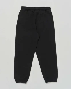 Pantalone jogger Diesel nero in felpa di puro cotone