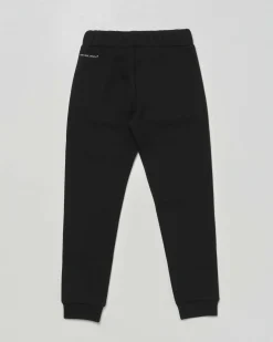 Pantalone jogger EA7 nero in neoprene modello natural venus con bande logo
