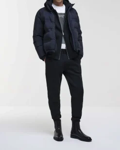 Pantalone joggers Colmar Originals nero in felpa con inserti in nylon