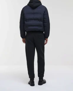 Pantalone joggers Colmar Originals nero in felpa con inserti in nylon