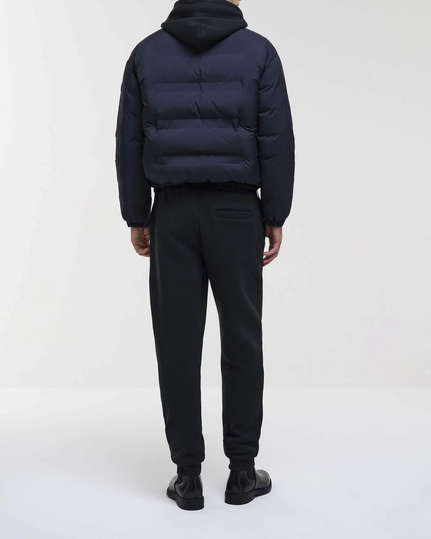 Pantalone joggers Colmar Originals nero in felpa con inserti in nylon