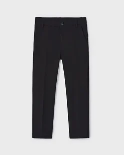 Pantalone Mayoral chino nero punto milano