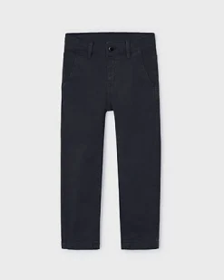 Pantalone Mayoral straight blu in cotone stretch