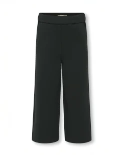 Pantalone palazzo Kids Only nero in misto viscosa punto milano