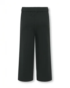 Pantalone palazzo Kids Only nero in misto viscosa punto milano