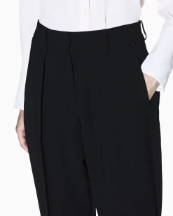 Pantaloni Armani Exchange neri in tessuto tecnico