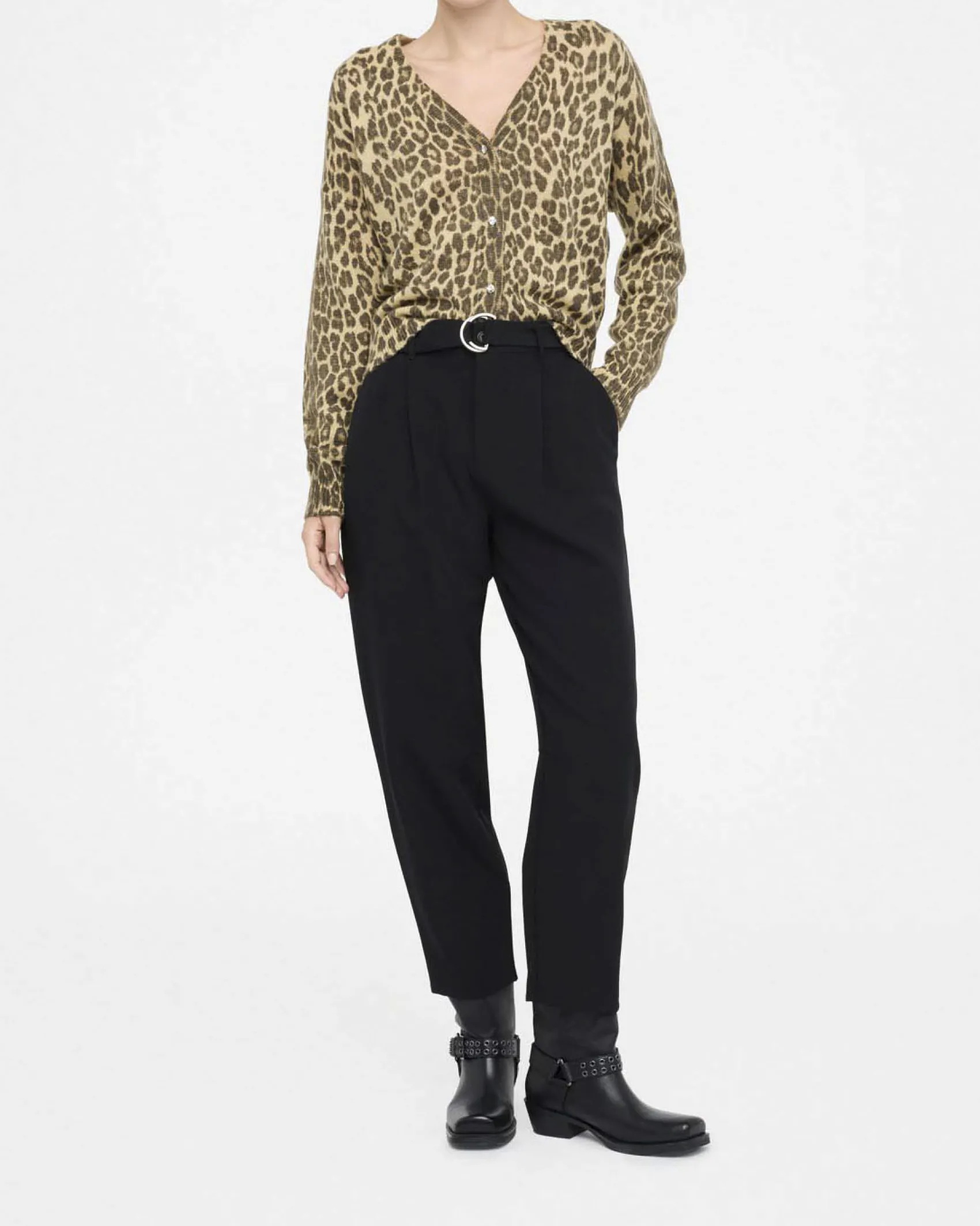 Pantaloni balloon Liu Jo Jeans neri in tessuto tecnico stretch