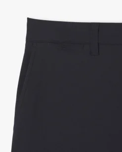 Pantaloni chino Lacoste blu in tessuto tecnico elasticizzato