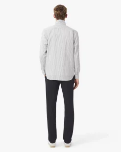 Pantaloni chino Lacoste neri in tessuto tecnico elasticizzato