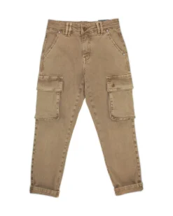 Pantaloni Jeckerson sabbia cargo in cotone stretch