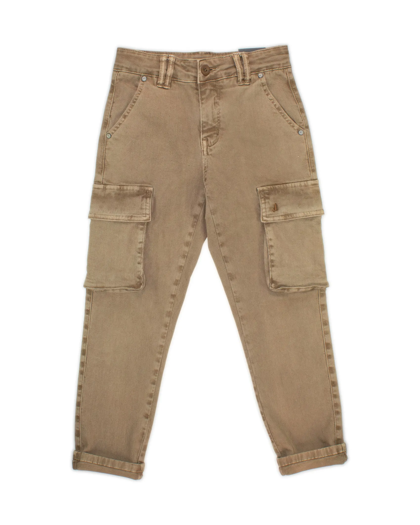 Pantaloni Jeckerson sabbia cargo in cotone stretch